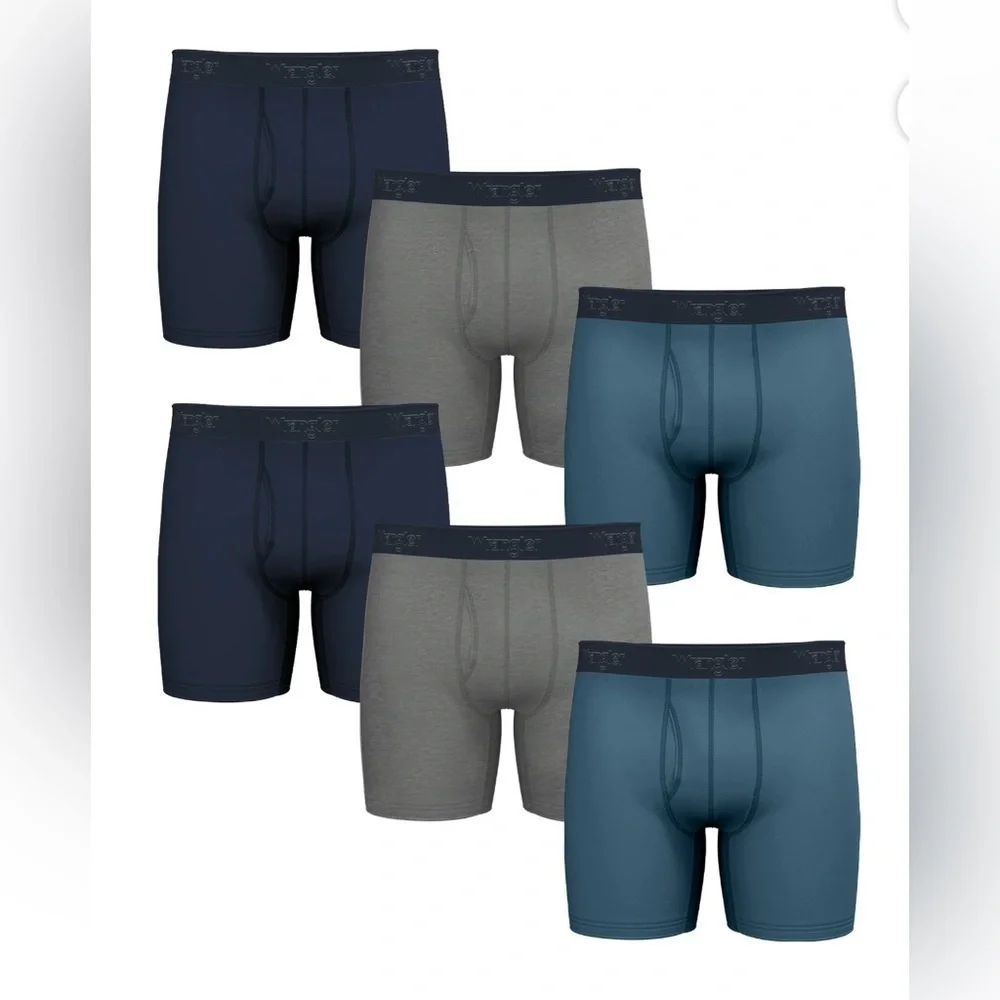 Wrangler Men's Cotton Stretch Boxer Brief Set, Boxer Briefs Underwear